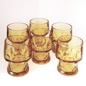 Fabulous Mid-Century Modern Rocks Glasses by Anchor Hocking/Georgian/Set of 6